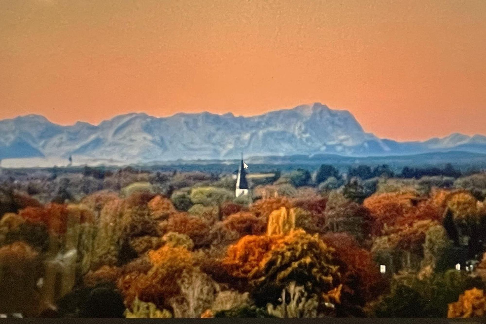 Alpen-Panorama Suite - Einzigartige Privatsuite Hoch Ueber Muenchen, 12Tes Og, Alpenblick, Loggia, Whirlpool, 15 Minuten Zum Zentrum, Ruhe Und Erholung In Der Stadt Muenchen Fuer Privat Und Geschaeftlich Reisende Экстерьер фото